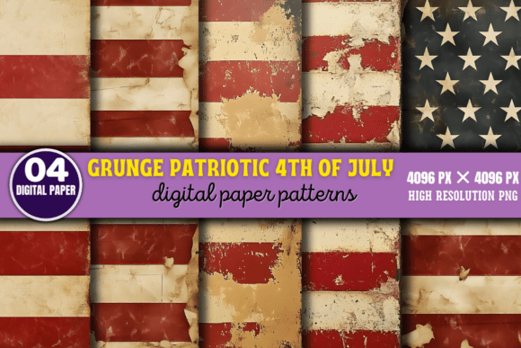 Evaluating Grunge Patriotic 4th of July Patterns 10 for Creative Projects