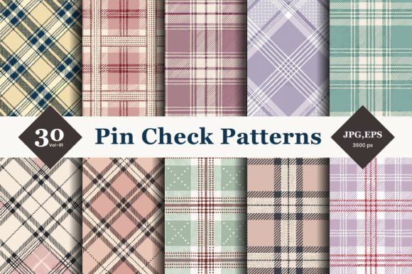 Pin Check Seamless Patterns 01: Elevate Your Design Workflow