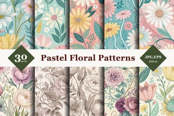 The Aesthetic Shift: How Pastel Floral Seamless Patterns 03 is Redefining Digital and Physical Design Workflows