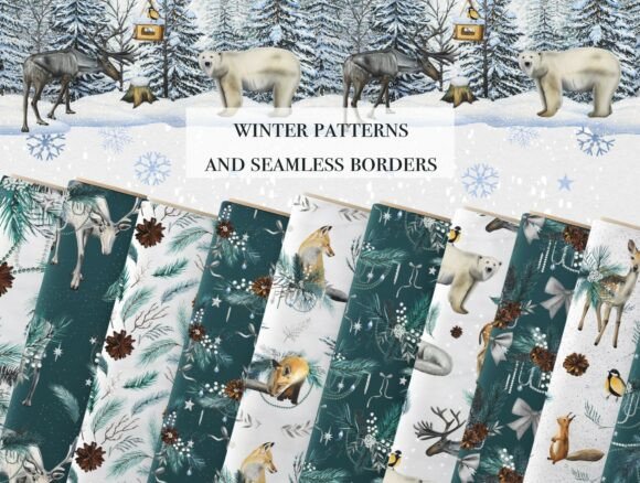 The Art of Seamless Watercolor Winter Designs: Elevating Your Creative Projects
