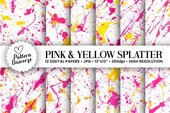 The Vibrant Intersection of Art and Efficiency: Leveraging Pink Yellow Paint Splatter Patterns in Modern Creative Workflows