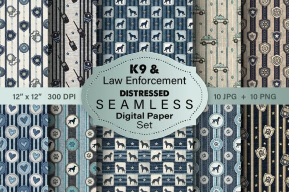 Thin Blue Line Linen Applique Patterns