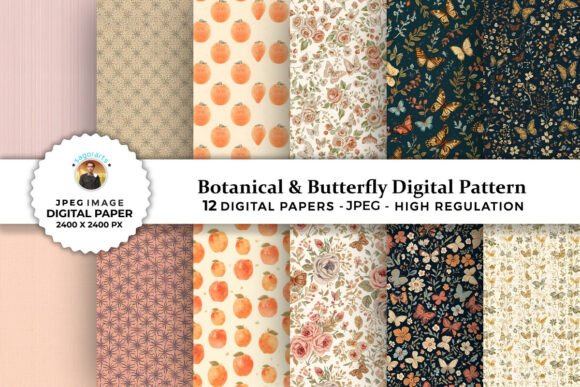 Transform Your Craft Projects with Botanical Butterfly Digital Patterns