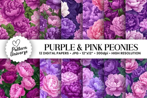 Unlocking Creativity with Purple and Pink Peony Seamless Patterns