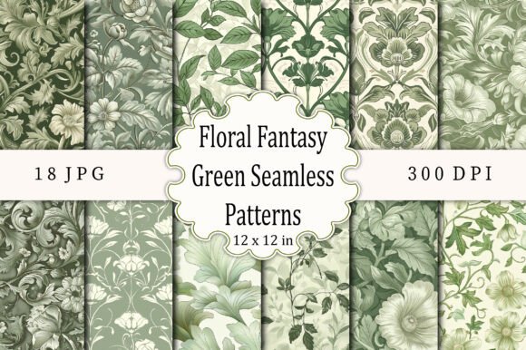 Unlocking the Potential of Floral Fantasy Green Seamless Patterns