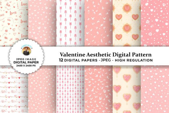 Valentine Aesthetic Digital Patterns: Elevate Your DIY Projects with Instant Elegance